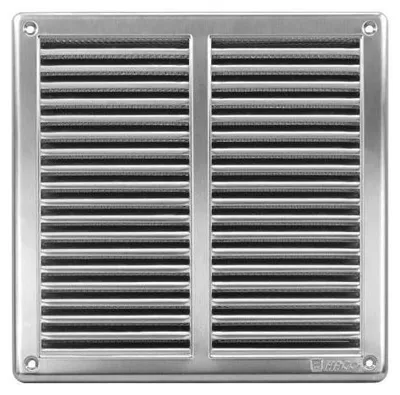 Produktbild von Edelstahl Lüftungsgitter 200x200mm Abluftgitter Insektenschutz u Einbaurahmen