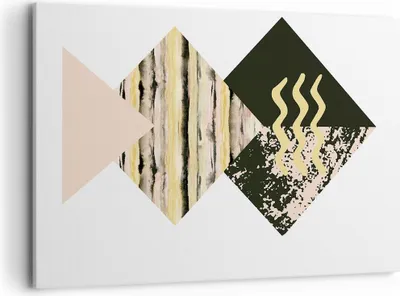 Produktbild von Bild auf Leinwand - Leinwandbild - Einteilig - Abstraktion Diamant Gürtel - 120x80cm - Wand Bild - Wanddeko - Wandbilder - Leinwanddruck - Bilder - Wanddekoration - Leinwand bilder - AA120x80-4303