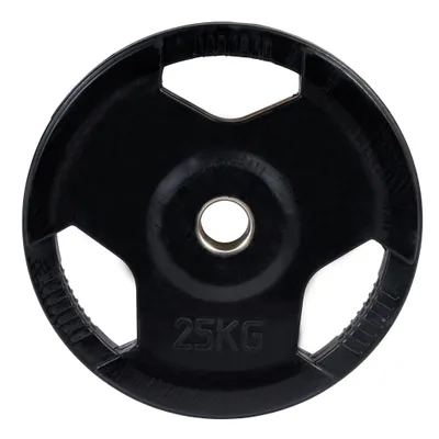 Produktbild von Sport-Thieme Hantelscheibe "Wettkampf", gummiert, 50 mm, 25 kg