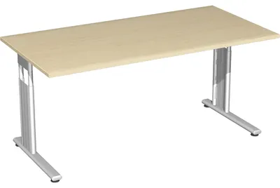 Zdjęcie produktu dla Biurko Geramöbel Lisbon 160 X 80 klon/srebrny
