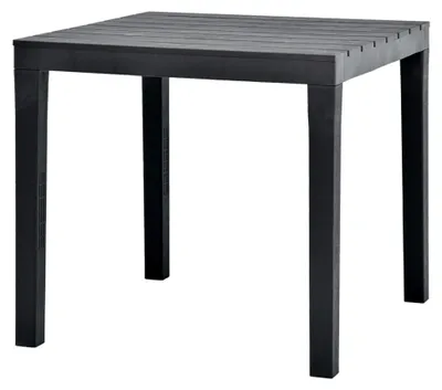 Produktbild von Gartentisch, Klapptisch Garten, Balkontisch, Garten Tisch, Balkonmöbel, Tisch Klappbar, Anthrazit 78 x 78 x 72 cm Kunststoff