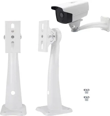 Image de Supports pour caméras de sécurité CCTV - Supports universels pour caméras de surveillance - Épais - Supports muraux pour l'extérieur - Supports pour montage mural et au plafond.