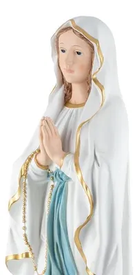 Jungfrau-von-Lourdes-Figur, handbemaltes Harz, 60 cm