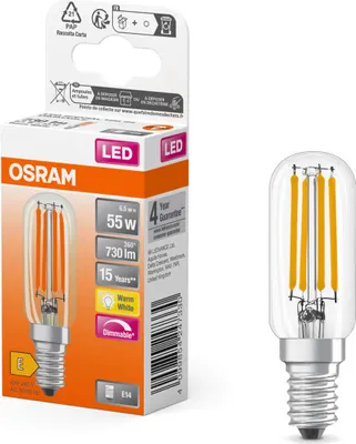 Produktbild von OSRAM LED Lampe SPECIAL T26 6.5W 827 Clear E14 Dimmbar Warmweiss 4099854247330