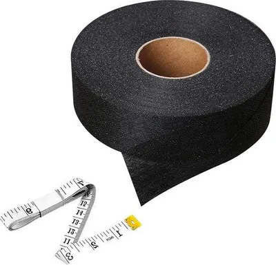Obrázok produktu pre 64 m x 4 cm, žehliaca utierka, čierna, vysoká kvalita, prateľná