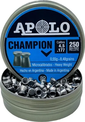Produktbild von Apolo Champion Flachkopf 4,5mm .177 250 Stück 0,55g für Luftgewehr