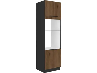 Obrázek produktu pro Skříň na vestavné spotřebiče TOVA - šířka 60 cm, ořech okapi / černá