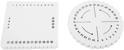 Dailygoods - Flechtplatte Stabil - Flecht-Disc - Kumihimo-Platte - Makramee-Webwerkzeug - Leicht - Hochwertiges EVA