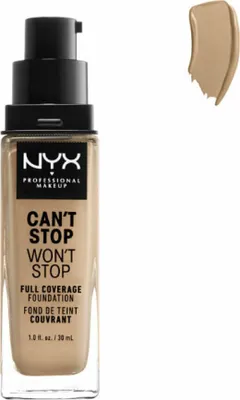 Immagine prodotto di Nyx Can't Stop Won't Stop Fondotinta a copertura totale Soft Beige 30ml