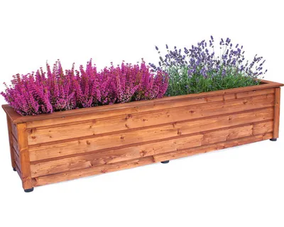 Obrázek produktu pro Truhlík dřevěný velký LONG 168 x 42 x 40 cm kaštan