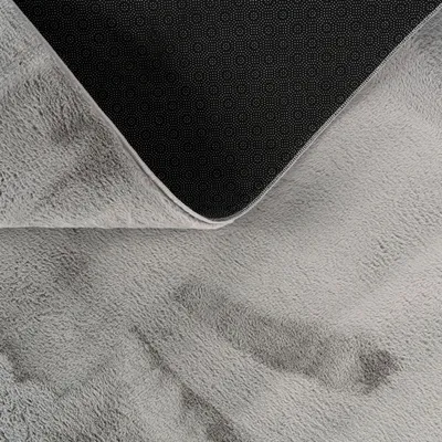 Produktbild von TT Home Wohnzimmer Teppich Hochflor Langflor Kunstfell Weich Modern Unifarben Flauschig Größe 200 cm Rund