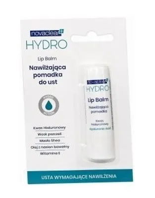 Zdjęcie produktu dla Novaclear Hydro, Pomadka nawilżająca do ust, 4,9g