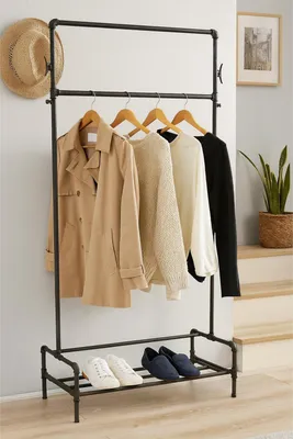 Produktbild von Garderobe Steampunk aus Metall Industrial Design für Flur und Loft HTI-Line