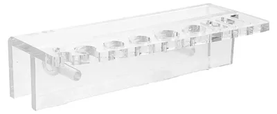 Produktbild von Werkzeughalter für die Aquarienpflege aus transparentem Acryl mit Regal und Halterung für Scheren und Pinzetten zur Wandmontage