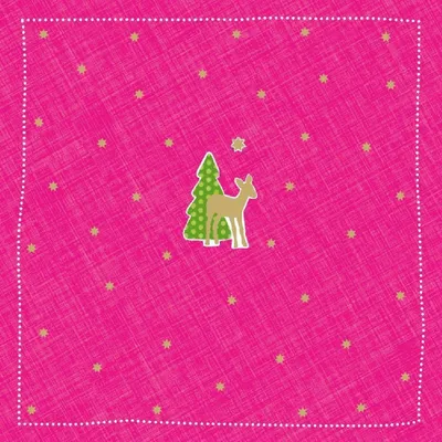 Immagine prodotto di Tovaglioli di carta ARTEBENE Bambi - piccoli - rosa 33x33 cm, 20 pezzi