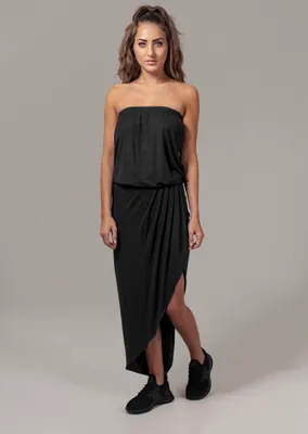 Obrázok produktu pre Urban Classics Kleid Dámske viskózové šaty Bandeau Black-M