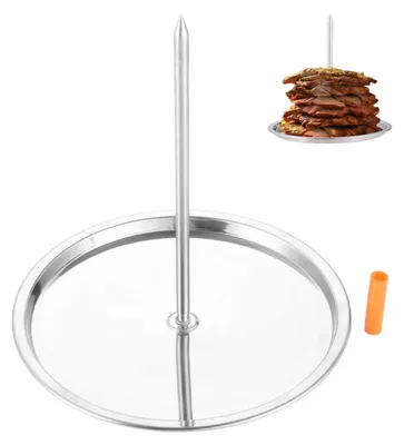 Obrázok produktu pre Vertikálny grilovací rošt, špízy z nehrdzavejúcej ocele, stojan na gril, 19 cm