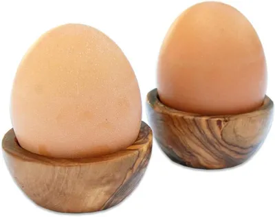 Productafbeelding van Eierdop Olijfhout - Eierdopje Piccolo - Ontbijt Serveren - Handgemaakt Mediterraan - 4 cm Diameter - Natuurlijk Hout