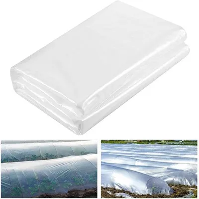Zdjęcie produktu dla Folia ochronna z tworzywa sztucznego, 2 m x 10 m, odporna na promieniowanie UV, wodoodporna, do użytku w ogrodach i do ochrony mebli