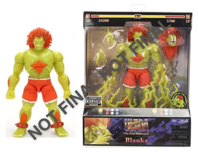 Produktbild von Jada Sammelfigur Street Fighter II Blanka GID Figur 9336976314R00