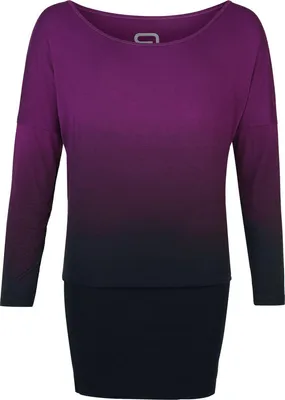 Produktbild von RED by EMP Damen schwarz-lila kurzes Kleid mit Farbverlauf S