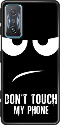 Produktbild von König Design Hülle kompatibel mit Xiaomi Redmi K50 Gaming Kunststoff Soft Handyhülle - Handy Case Dont Touch My Phone Schwarz