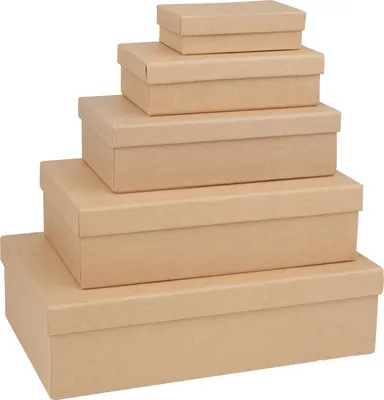 Produktbild von VBS Schachtelsatz "Rechteck", 5er-Set