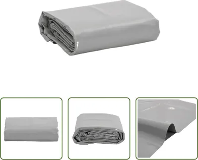 Immagine prodotto di The Living Store Abdeckplane Grau 3x4 m 650 g/m²