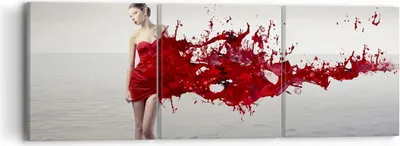 Produktbild von Bild auf Leinwand - Leinwandbild - Weiblich modell posieren nackt - 90x30cm - Wand Bild - Wanddeko - Leinwanddruck - Bilder - Kunstdruck - Wanddekoration - Leinwand bilder - Wandkunst - CA90x30-2633