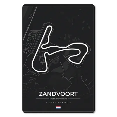 Produktbild von MuchoWow® Mauspad Mousepad Formel 1 - Rundkurs Zandvoort - Rennstrecke - Niederlande - Schwarz 18x27 cm - Mousepads - Maus Mat - Pad - Mausunterlage