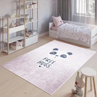 Image de Tapis Tapis EMMA Moderne Chambre Enfant Rose Chambre 120 x 170 cm