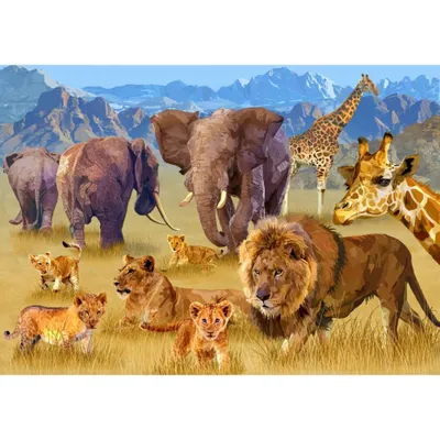 Immagine prodotto di BLUEBIRD Puzzle Animali della Savana 1500 pezzi