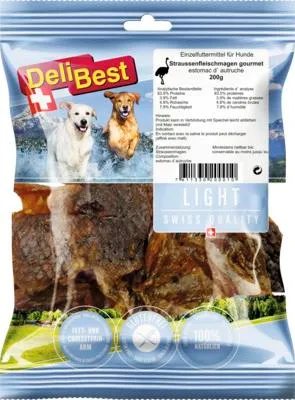 Produktbild von Delibest Straussenfleischpansen 200 g Kauartikel