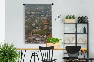 Produktbild von MuchoWow® Wandteppich Wandbehang Skyline - Utrecht - Domturm 120x180 cm Tapisserie Dekoration Wandtuch - Schlafzimmer - Dekorationen für das Haus