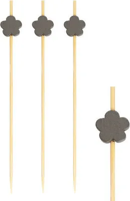 Produktbild von 200x Fingerfood Spieße "Blume" aus Bambus 12cm