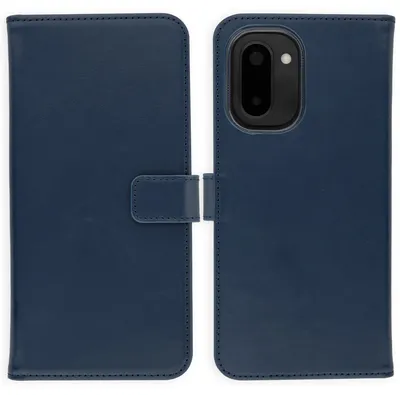 Zdjęcie produktu dla Etui Selencia z prawdziwej skóry na OnePlus 15R – ciemnoniebieskie