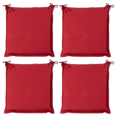 Produktbild von Hockerauflagen - 45 x 47 cm - Rot - Polyester - Uni - 4er Set