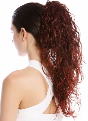 Produktbild von WIG ME UP Zopf Pferdeschwanz Wild Gelockt Rasta Braun Rot 237-V-4T350