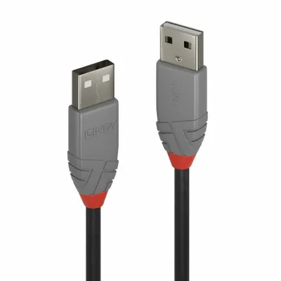 Produktbild von LINDY USB 2.0 Kabel Typ A/A Anthra Line M/M 2m