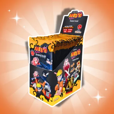 Produktbild von Naruto Mythos TCG Konoha Shido Display Booster Box 2nd Edition Englisch – 24 Booster + Heartforcards Versandschutz