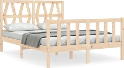 Produktbild von vidaXL Massivholzbett ohne Matratze 140x200 cm Kiefernholz