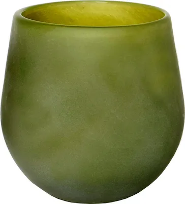 Produktbild von Blumentopf Glaspot Sommer matt 16cm grün