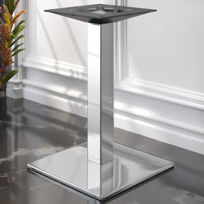 Produktbild von MADRID | Bistro Tischgestell | Edelstahl | Höhe: 71 cm | Säule: 6 x 6 cm | Bodenplatte: 50 x 50 cm | Restaurant, Gastro