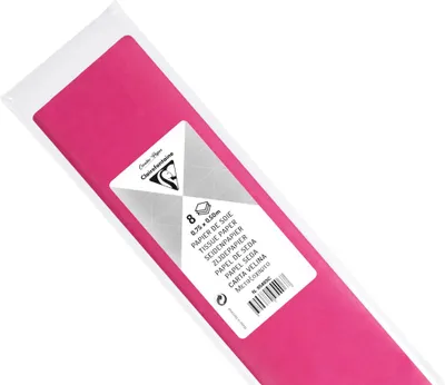 Produktbild von Clairefontaine 10x Seidenpapier, Pack. 8 Bogen 50x75cm Zyklamenrot 95403C