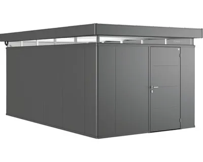 Obrázok produktu pre Plechový záhradný domček Biohort CasaNova 3x5 pravé dvere 304x504 cm tmavosivý metalický