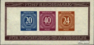 Produktbild von Briefmarken Alliierte Bes.-Gem.Ausg. 1946 Mi Block12B (kompl.Ausg.) postfrisch Kontrollrat I