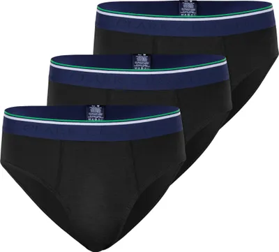 Produktbild von Clark Crown® 3er Pack "Bambus" Sport Slips XL schwarz