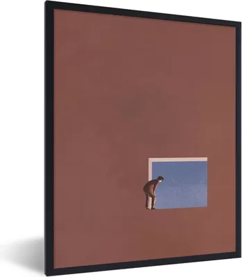 Obrázok produktu pre MuchoWow® Zarámovaný plagát Muž - Vintage - dizajn 60x80 Nástenný plagátový rám Fotky
