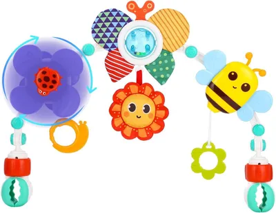 Produktbild von Spielzeug zum Aufhängen am Kinderbett, Spielbogen für den Kinderwagen (Bienen)