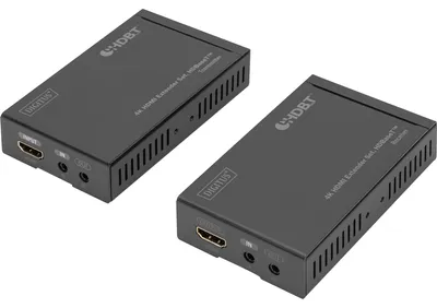 Obrázek produktu pro Digitus DS-55500, 4096 x 2160 px, AV vysílač a přijímač, 40 m, 3D kompatibilita, Černá, HDCP